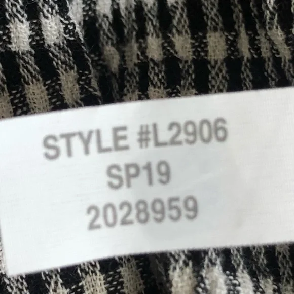 Madewell Ruffle -Strap Gingham Cami Top Sz 6 - Picture 7 of 8